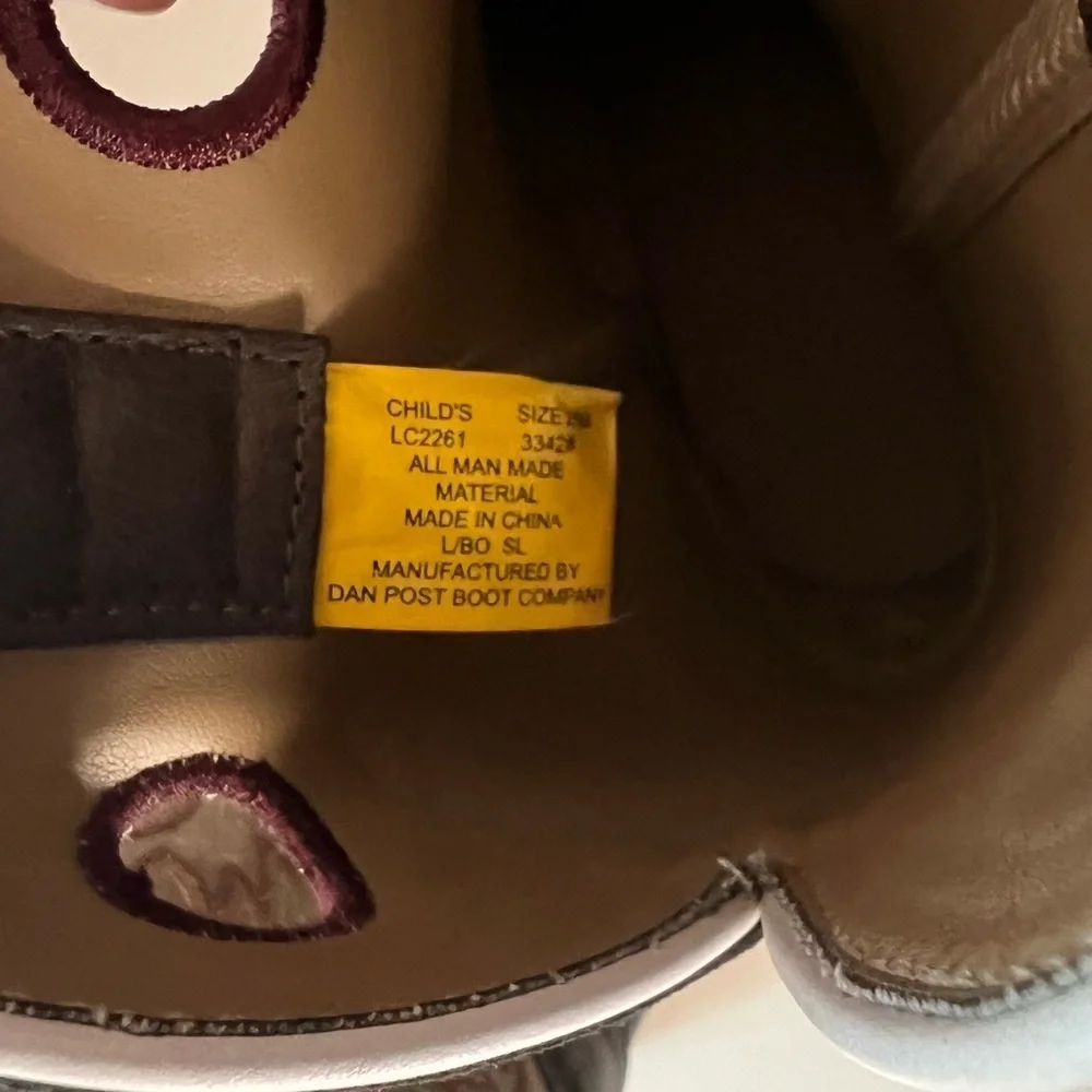 Children’s Laredo Collard Boot- LC2261 cowboy boots USED size 2.5M